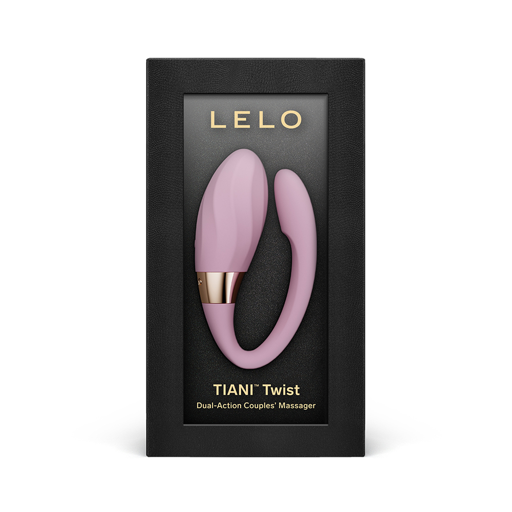 LELO TIANI⢠Twist App-Connected Couples Massager product image Front retail packaging box for the LELO TIANI Twist couples massager.