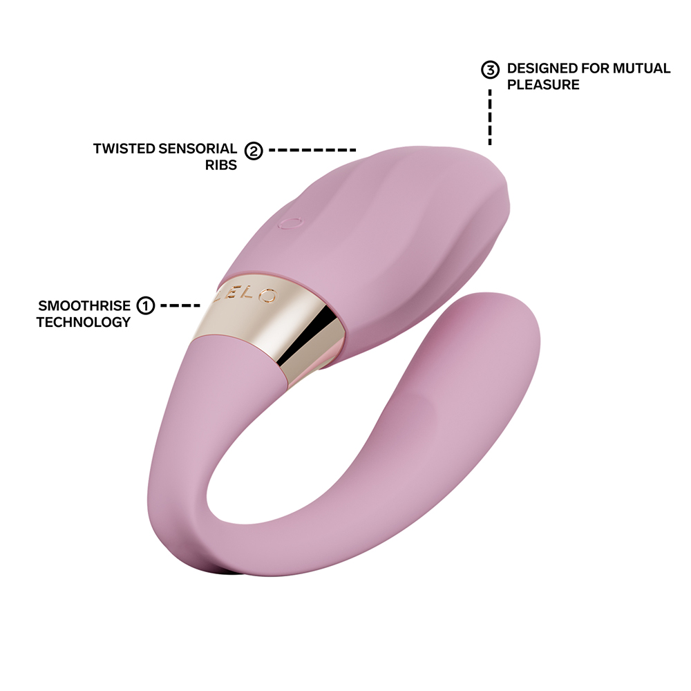 LELO TIANI⢠Twist App-Connected Couples Massager product image Close-up view showing the twisted sensorial ribs and texture features.