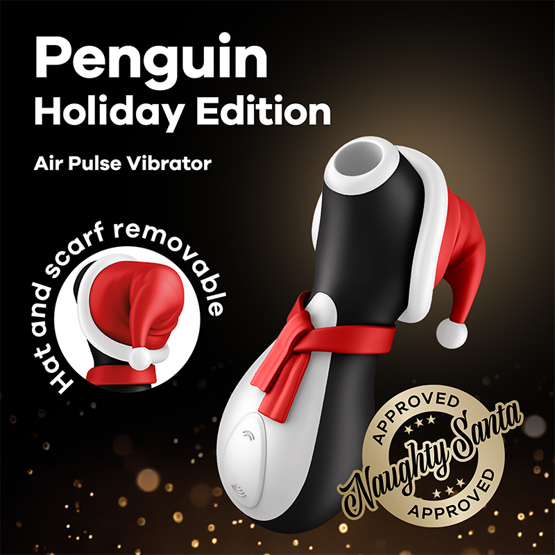 Satisfyer Penguin Holiday Edition Air Pulse Clitoral Stimulator product image Satisfyer Penguin Holiday Edition Air Pulse Clitoral Stimulator - Image 6