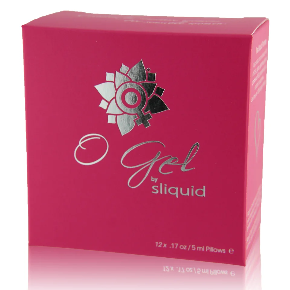 Organics O Gel Stimulating Arousal Gel product image Sliquid Organics O Gel 12-pack sample box display