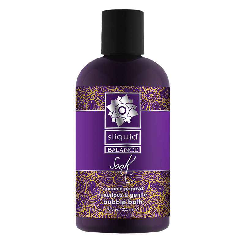 Sliquid Soak Bubble Bath | 8.5 oz product image Sliquid Soak Bubble Bath 8.5 oz bottle